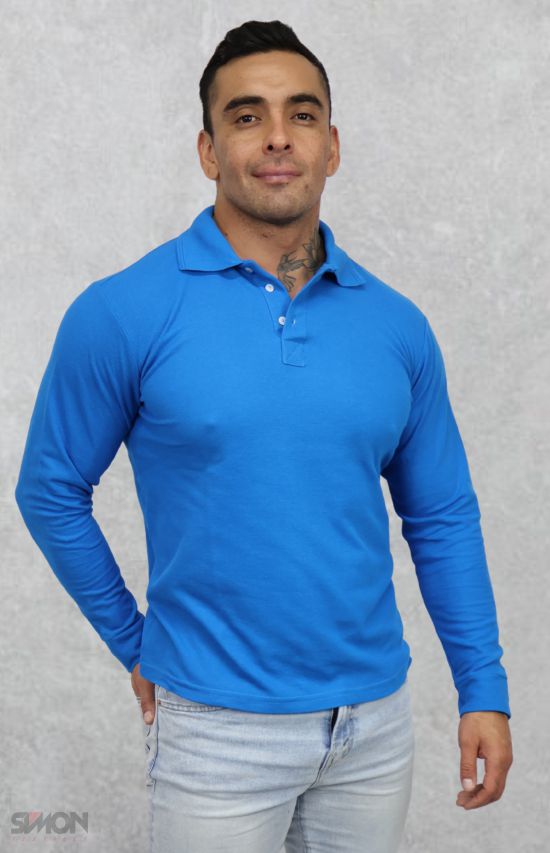 uniformes polo manga larga hombre